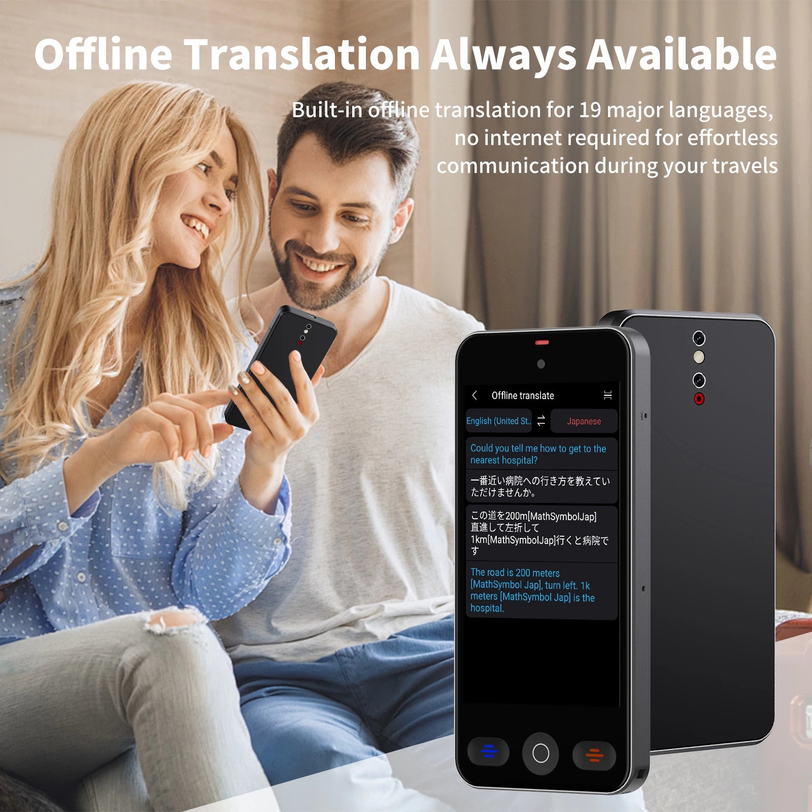 Dispositivo traductor de idiomas con 152 idiomas