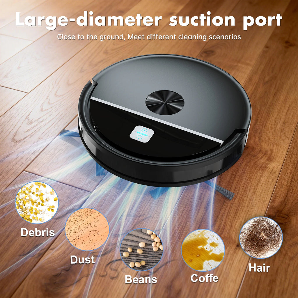 Robot Vacuum Cleaner, 6000Pa Strong Suction