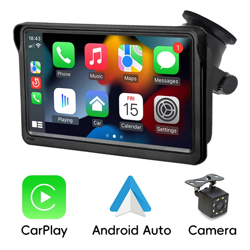 Écran Carplay et Android Auto Hippcron 7"