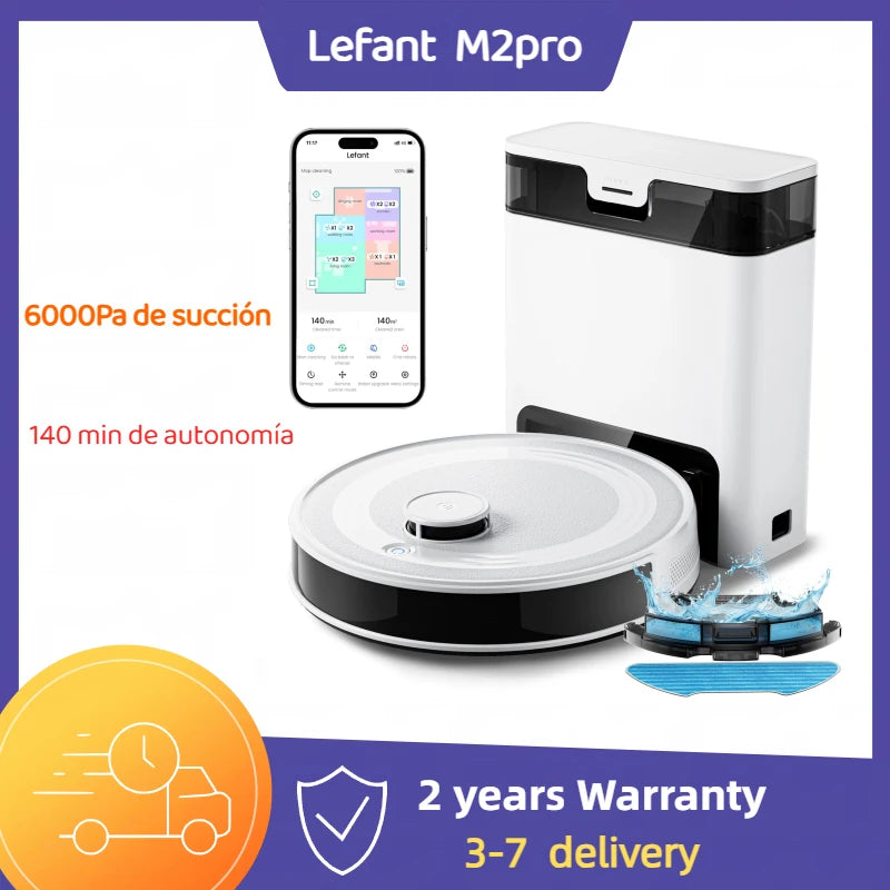 Lefant M2Pro Robot Vacuum Cleaner and Mop