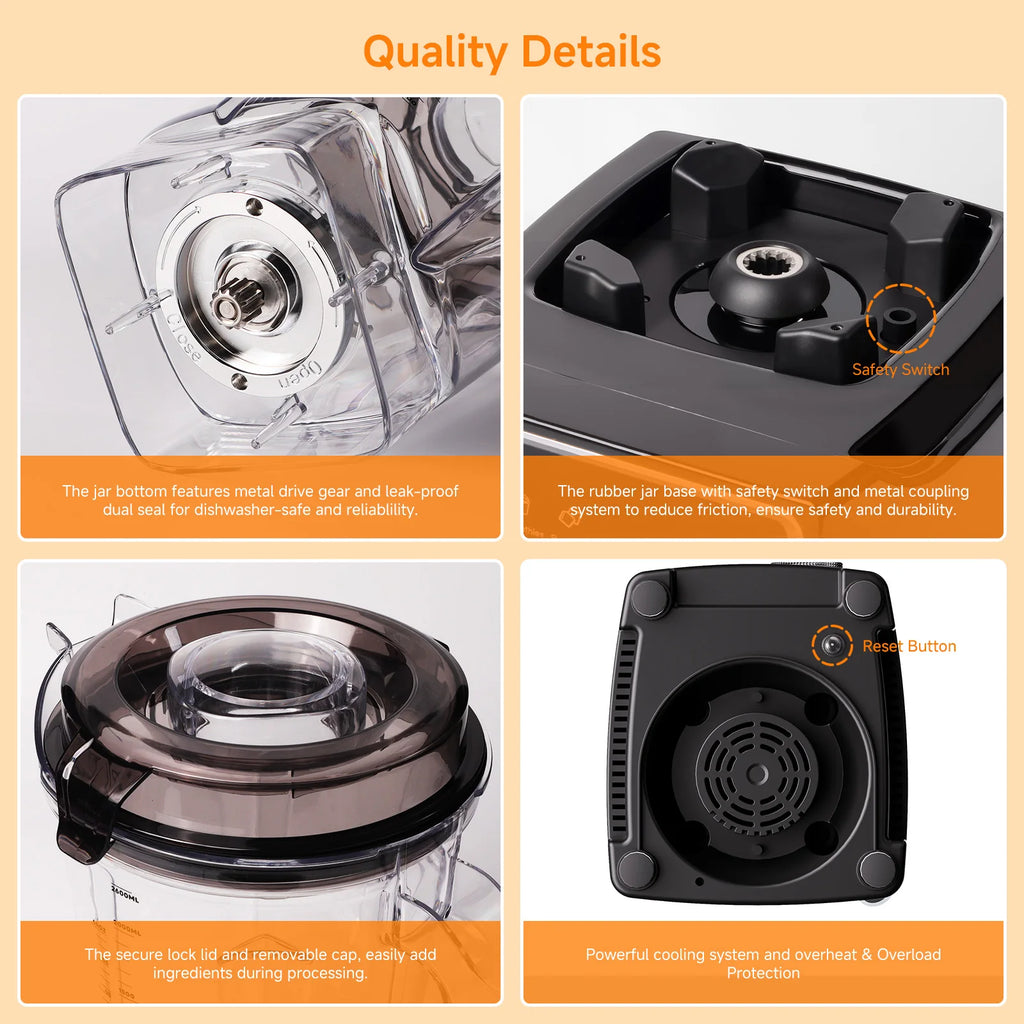 BioloMix 1500W Licuadora Profesional 2,6L