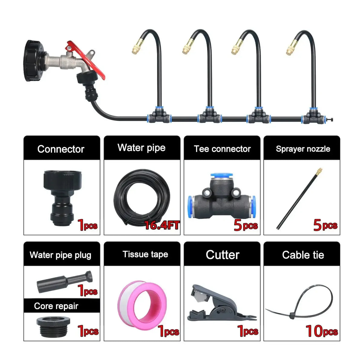 Sistema de Riego DIY Universal Kit 360°