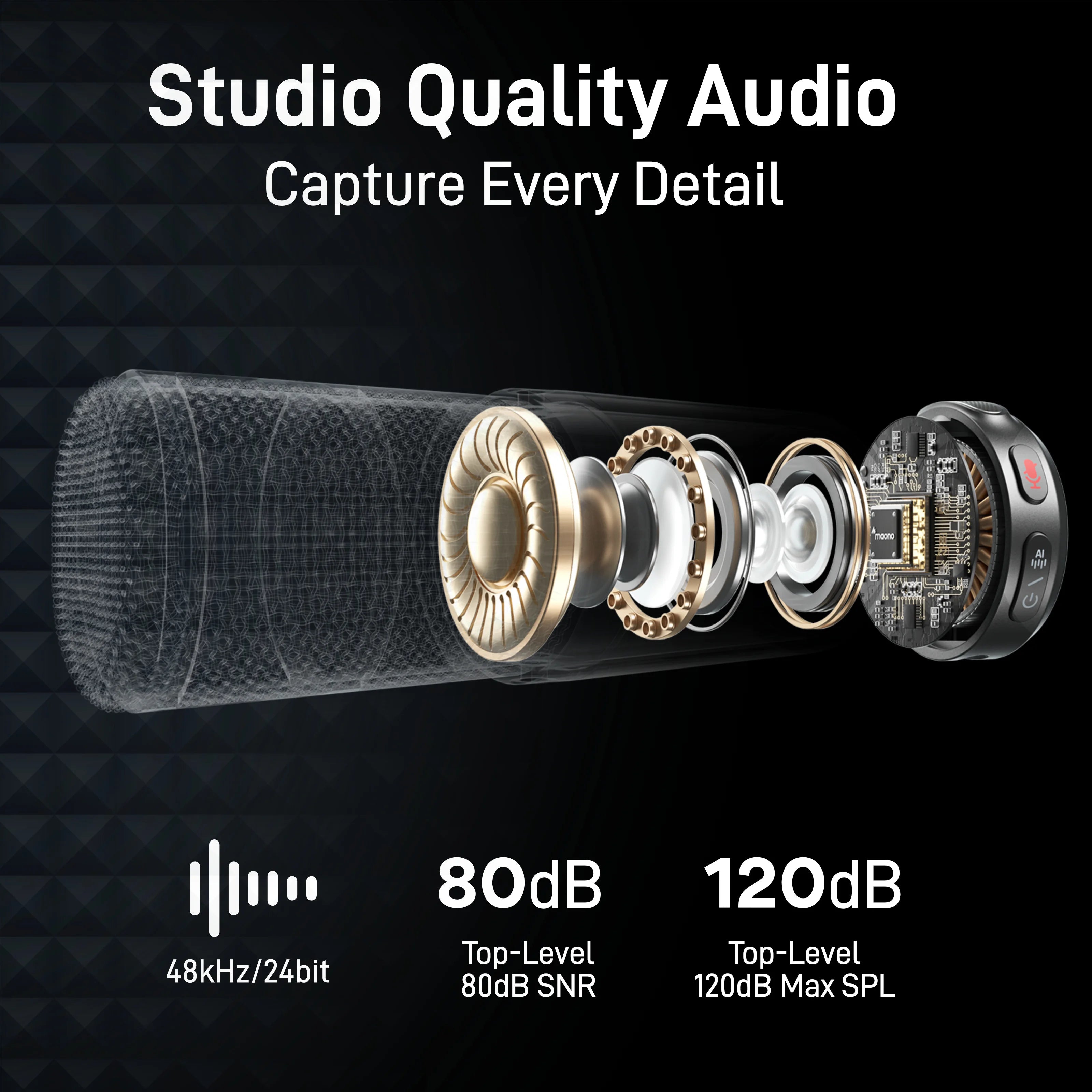 Micrófono MAONO Wave T5 Wireless Lavalier Lapel