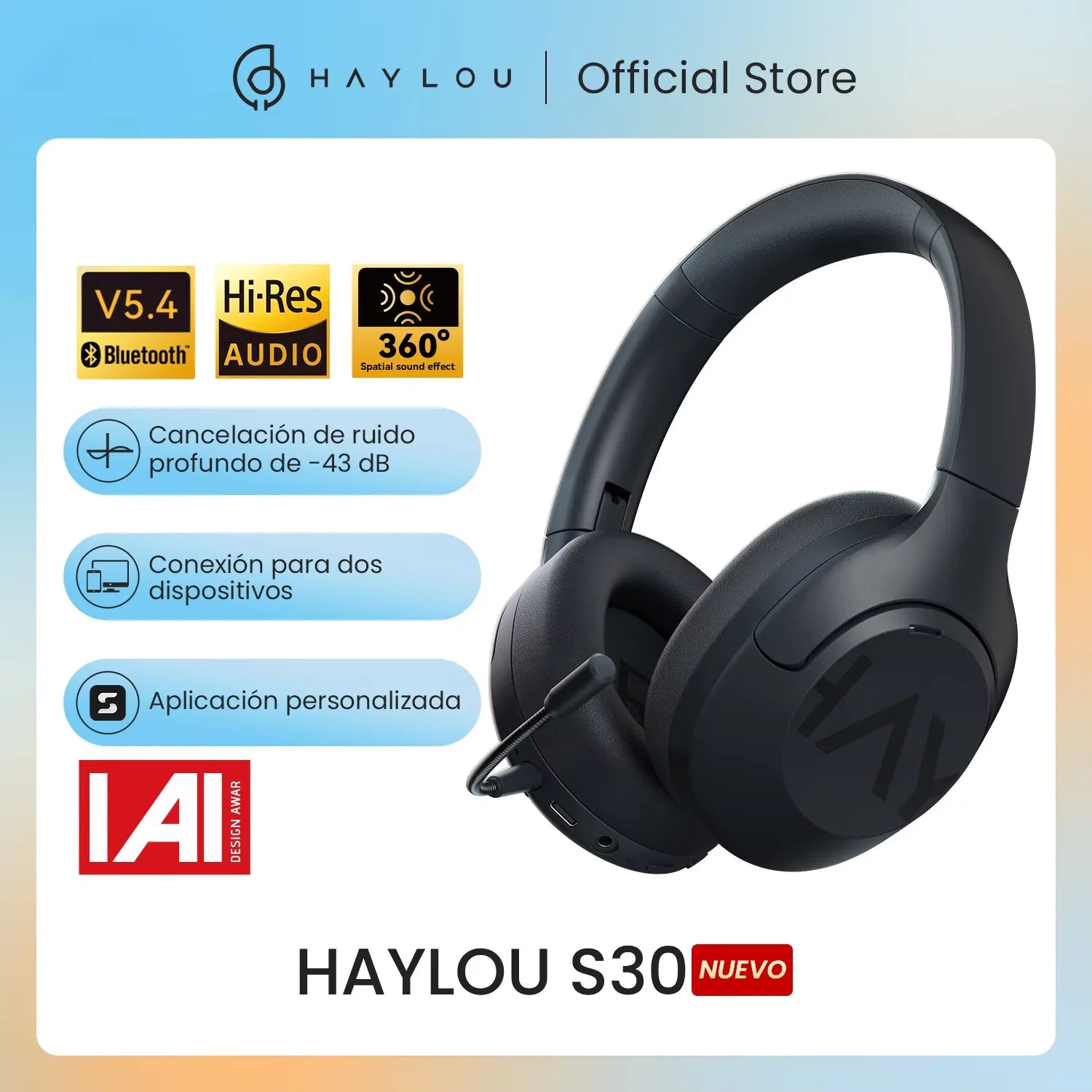 Audífonos HAYLOU S30 Wireless Bluetooth 5.4