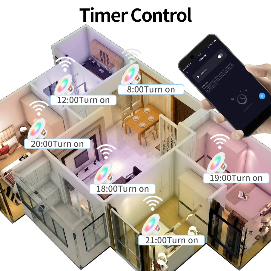 Tuya Smart LED Downlight Bluetooth Recessed Led Spot