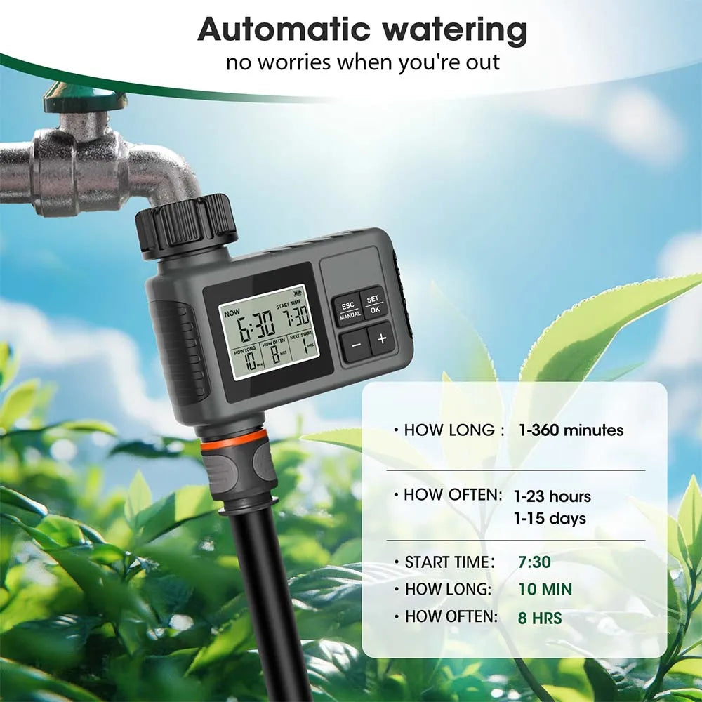 Sistema de Riego de Jardin LCD Set