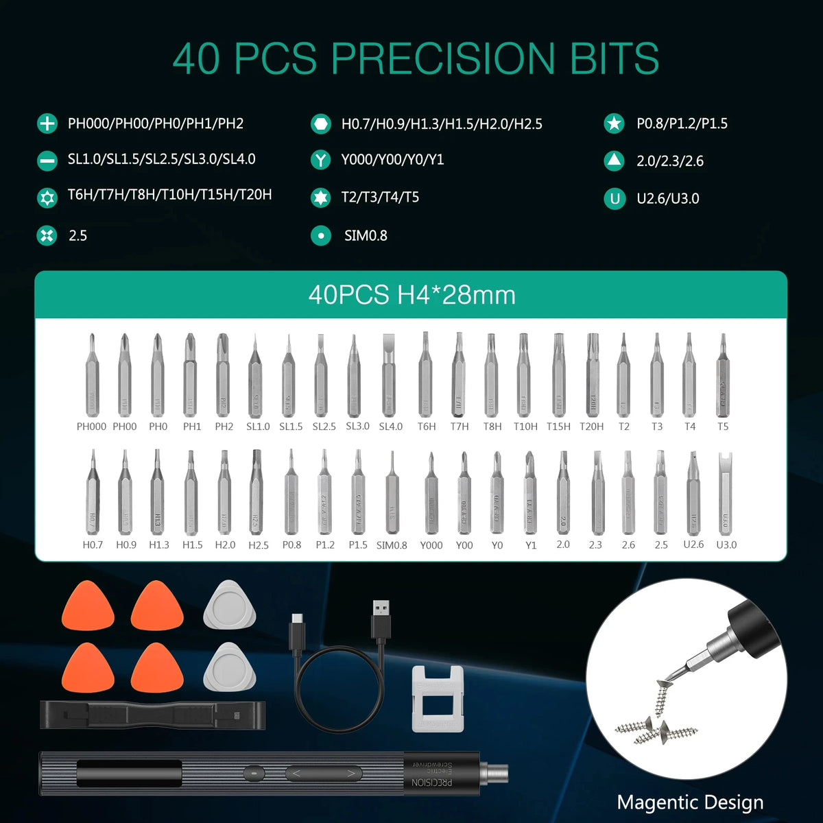 Precision Electric Screwdriver Kit