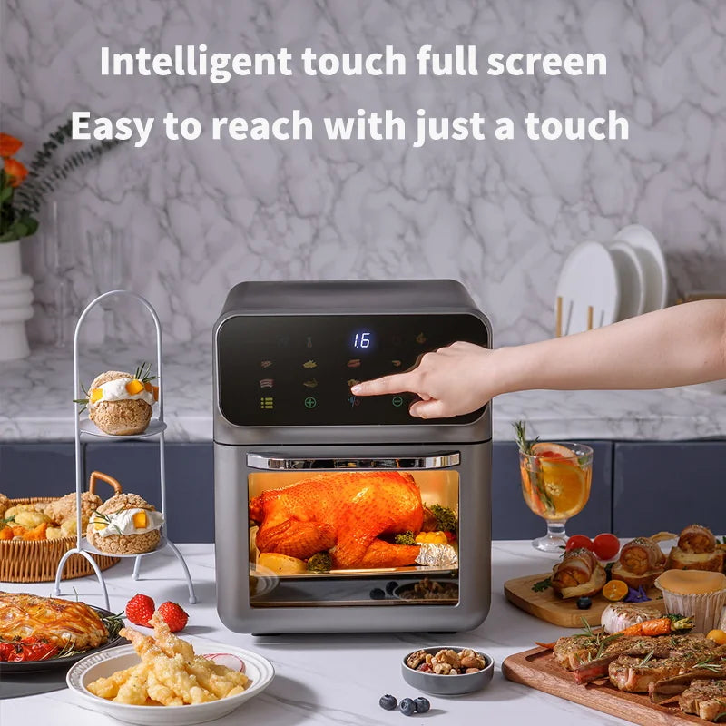 Freidora de Aire 10L con Horno de Convección 360°