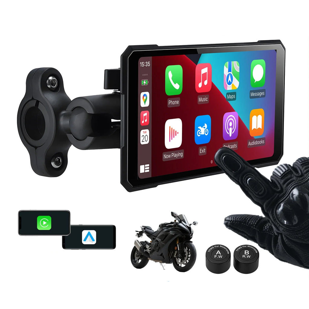 5" CarPlay & Android Auto Motorcycle Display