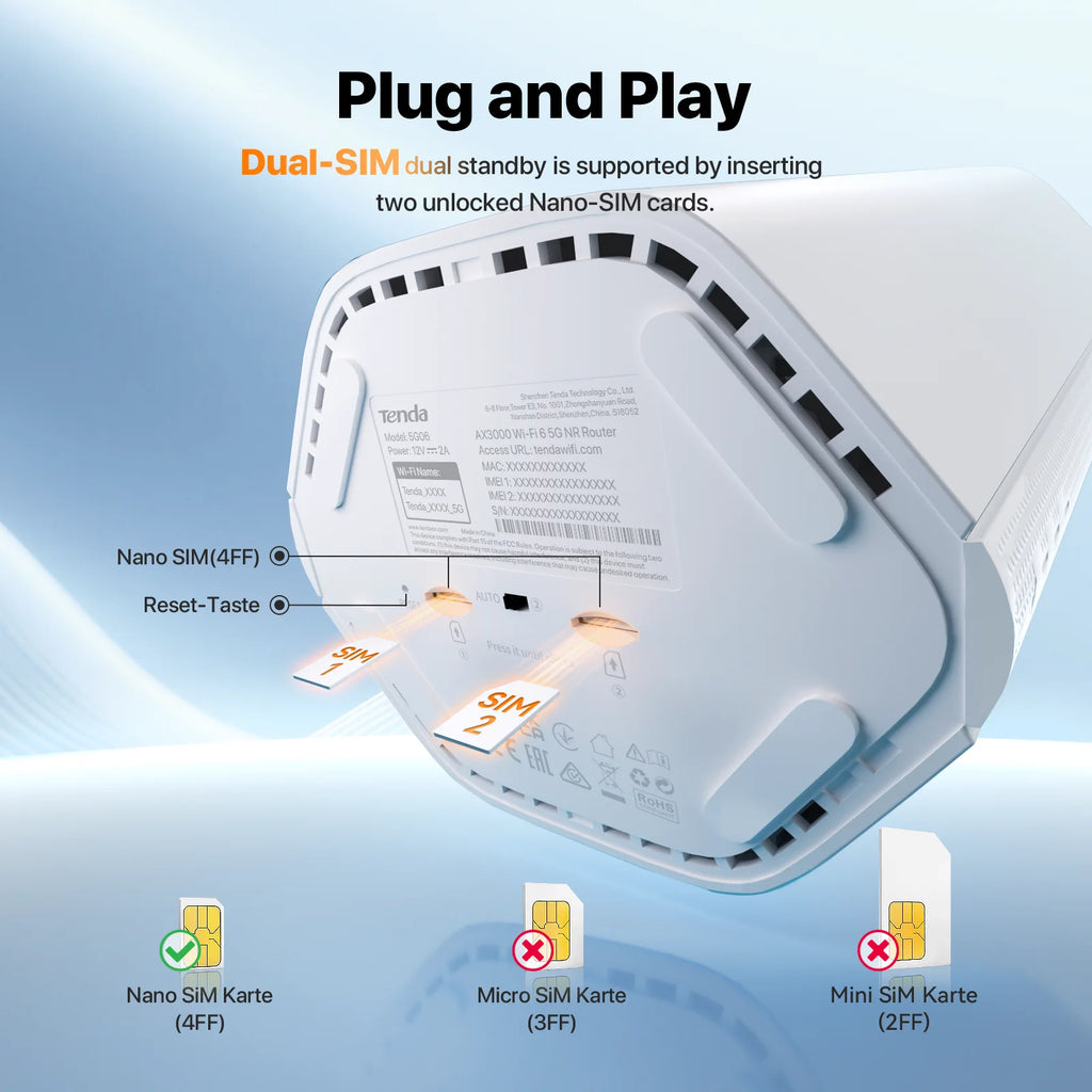 Router Tenda 5G AX3000 Wi-Fi 6