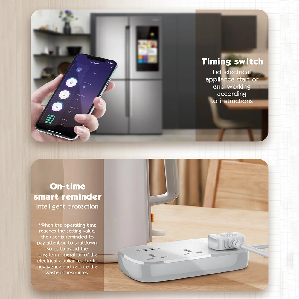 LDNIO Power Strip Wifi Smart Socket UK/US/EU
