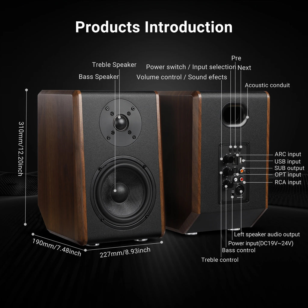 Home theater AIYIMA S700 Active Bookshelf Speakers
