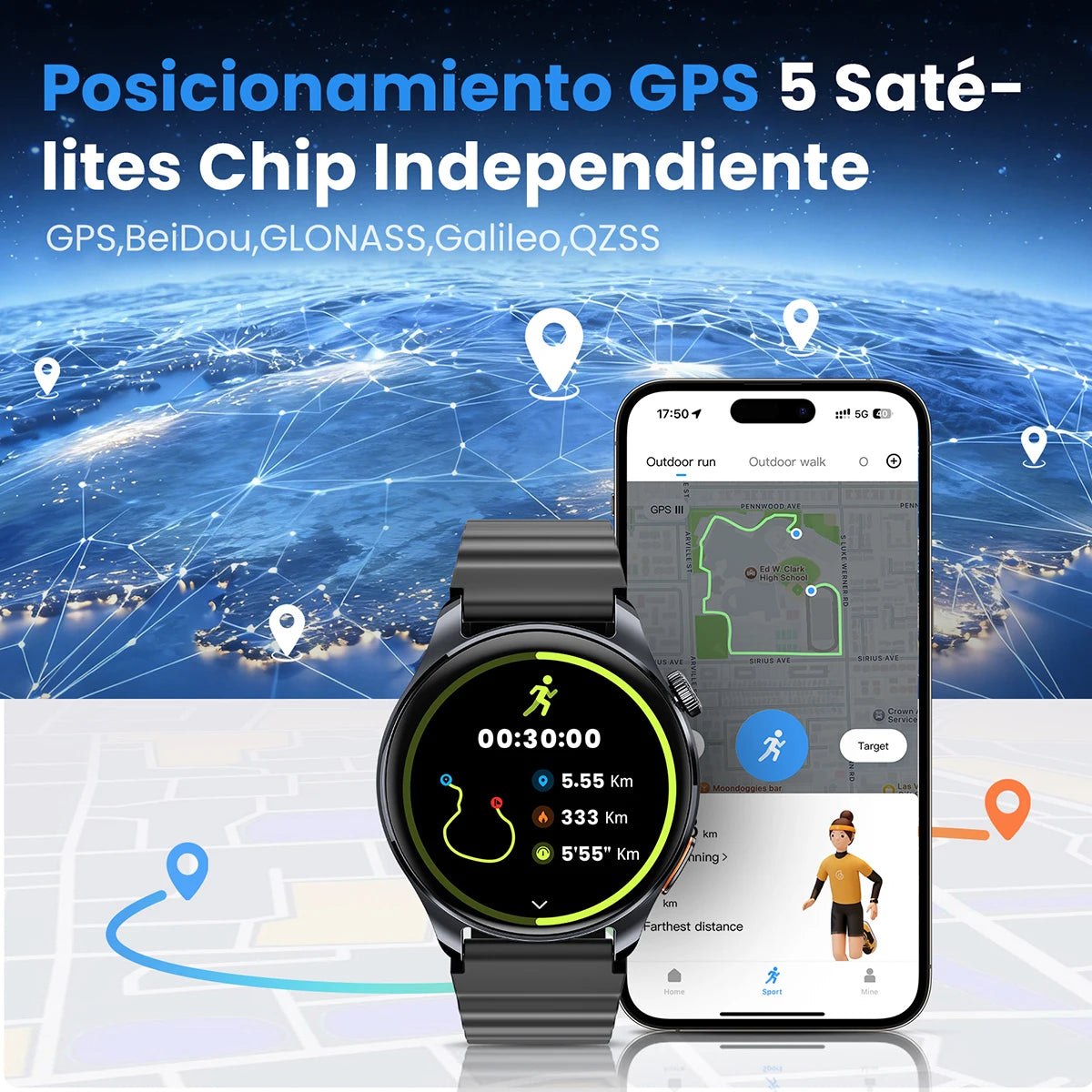 HAYLOU Watch 4S GPS Smartwatch 1.43”