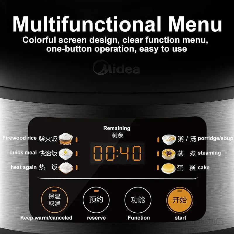 Midea Olla Arrocera 3L con Pantalla a Color