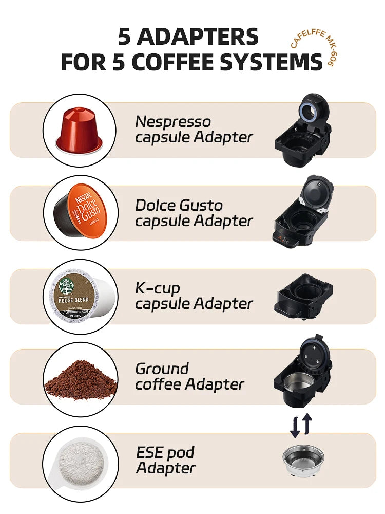 Cafetera de cápsulas caliente/fría