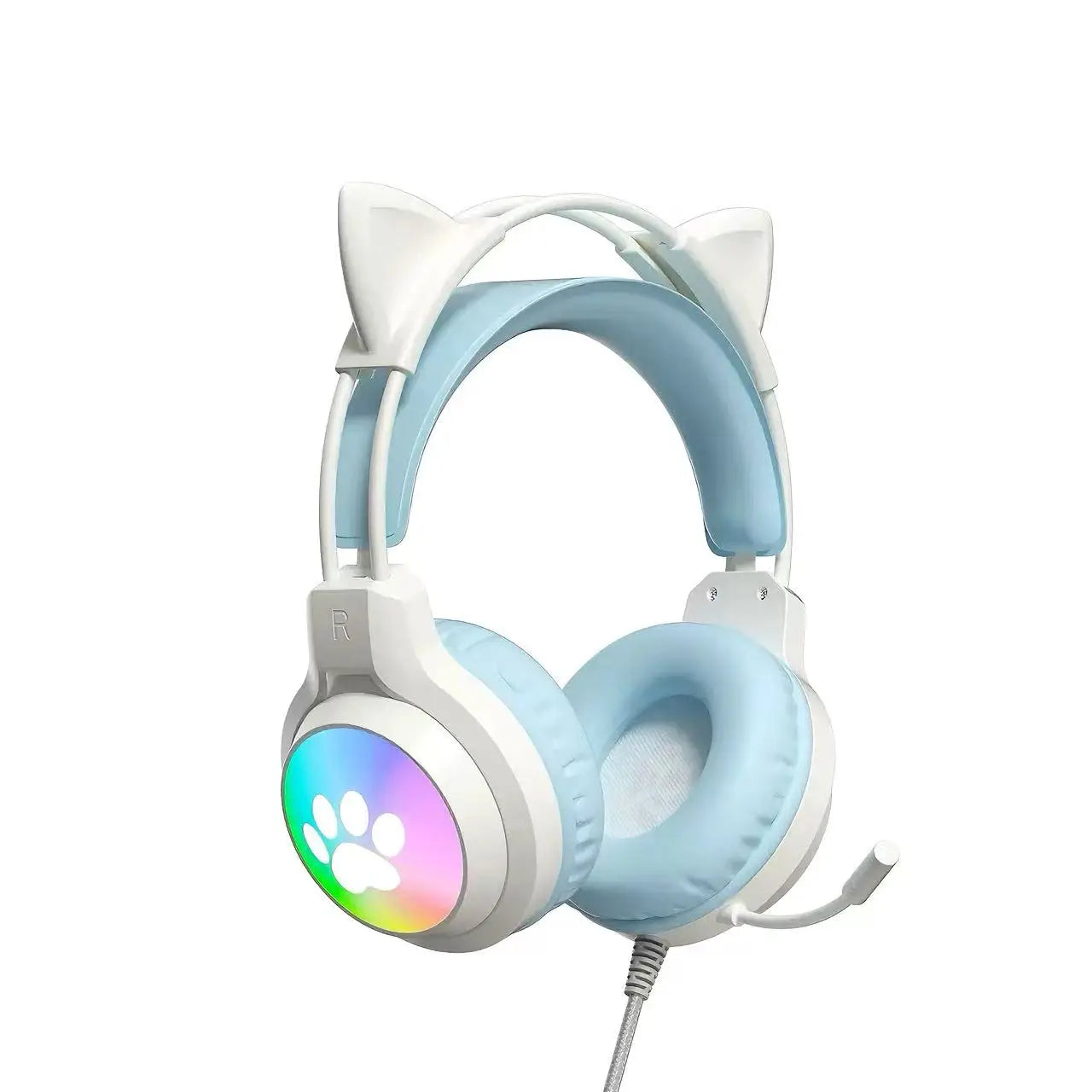SOYTO Kawaii Cat Ear Audífonos Gamer RGB Color