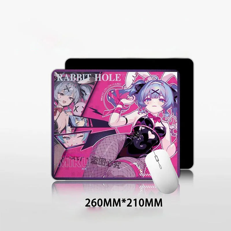 Hatsune Miku Large Mouse Pad Anime Gaming Desk Mat Non Slip Rubber Base Locked Edge Keyboard Mat for PC Gamer Fans Perfect Gifts