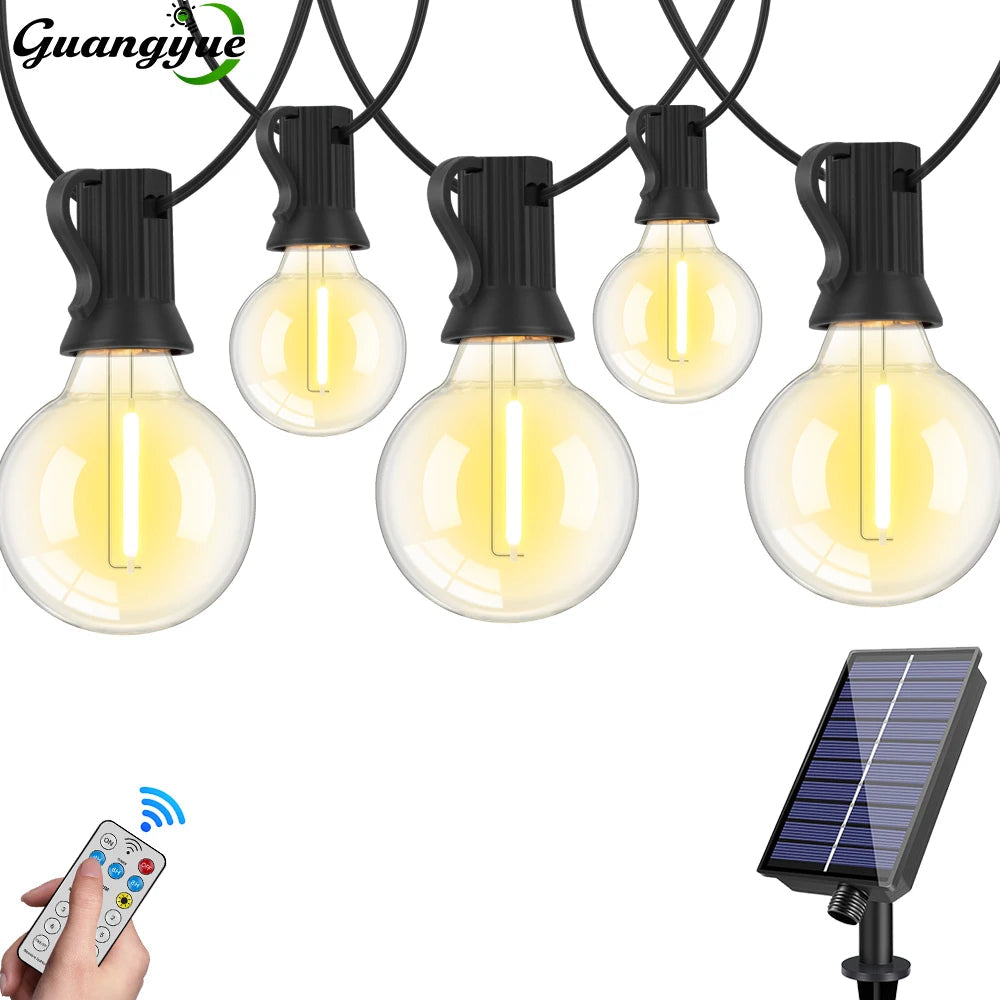 Guirnalda de luz solar para exteriores G40 LED