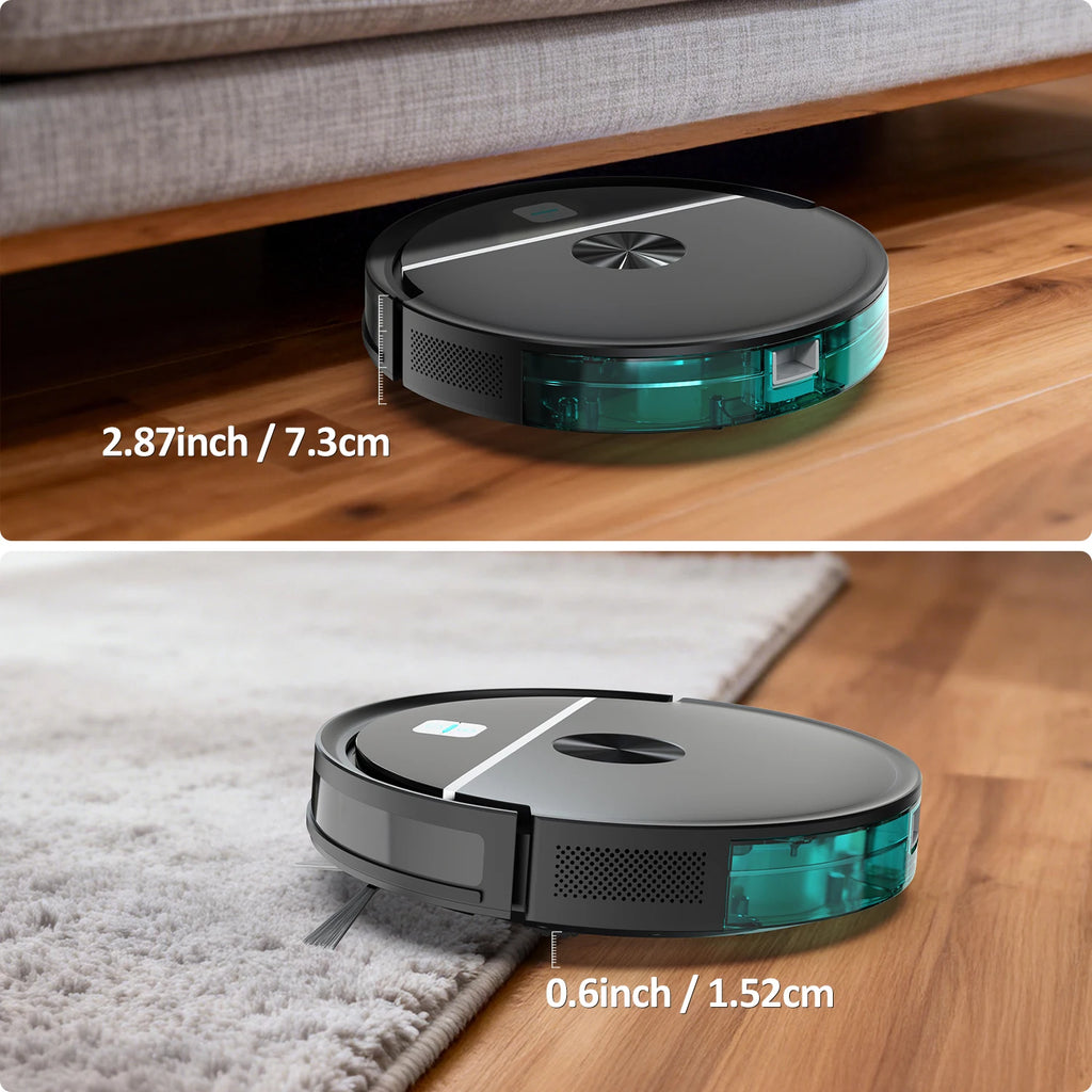 Robot Vacuum Cleaner, 6000Pa Strong Suction