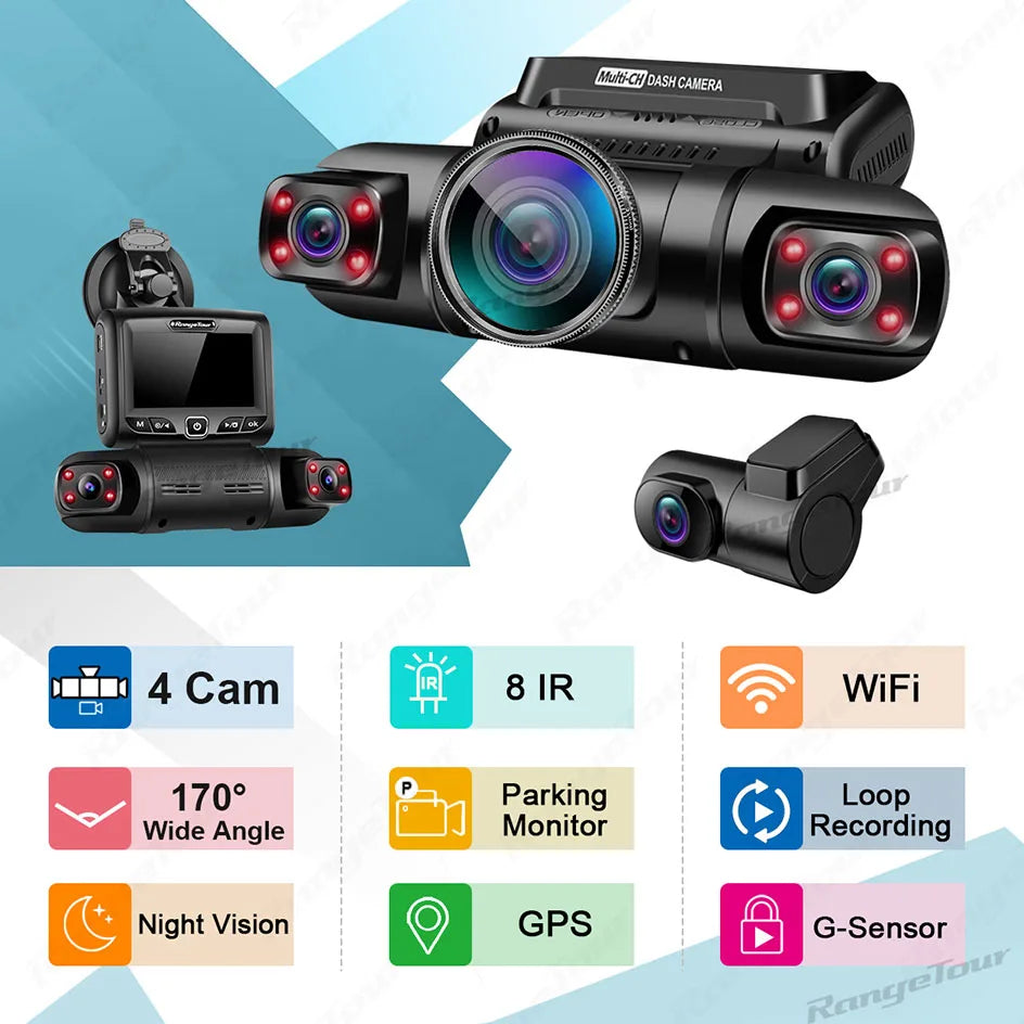 Dash Cam 1080P WiFi GPS Car