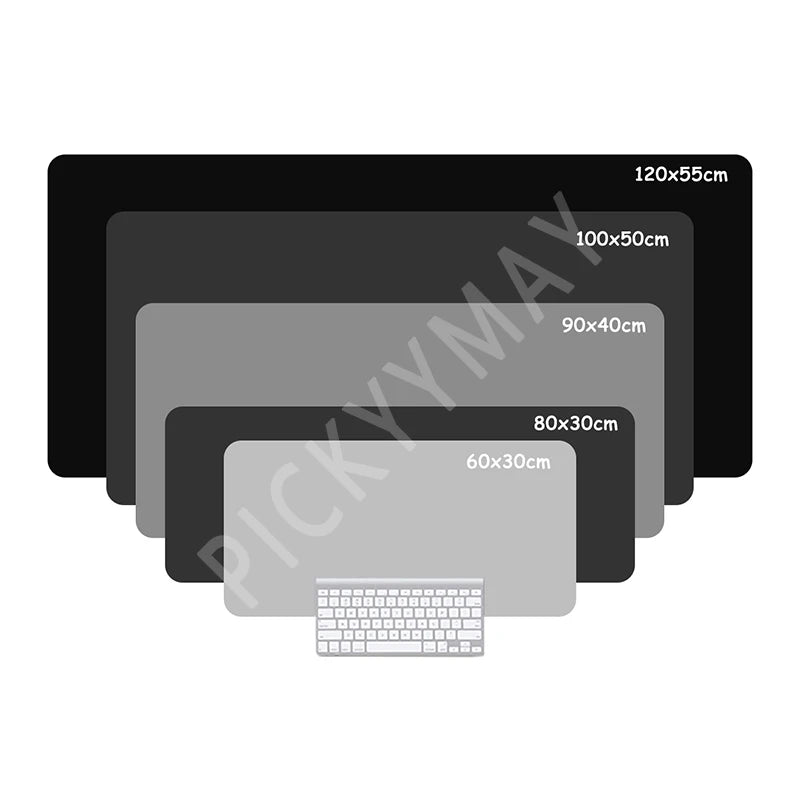 Gaming Mousepads Mousepad Black Cat Large Mouse Mat Office Desk Pads Non-Slip Rubber Gamer Mouse Pad Big Keyboard Mats