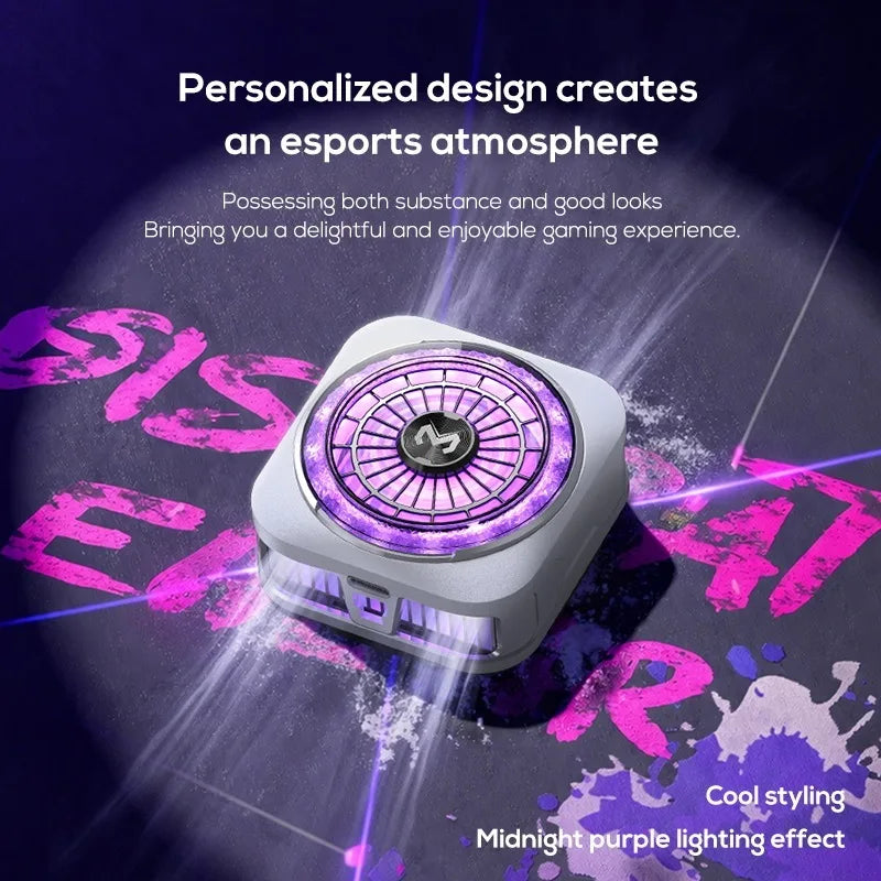 MEMO CX21 Phone Cooler 9V/2A Semiconductor Cooling Fan Radiator Silent Magnetic & Back-clip Universal for Live Streaming Gaming