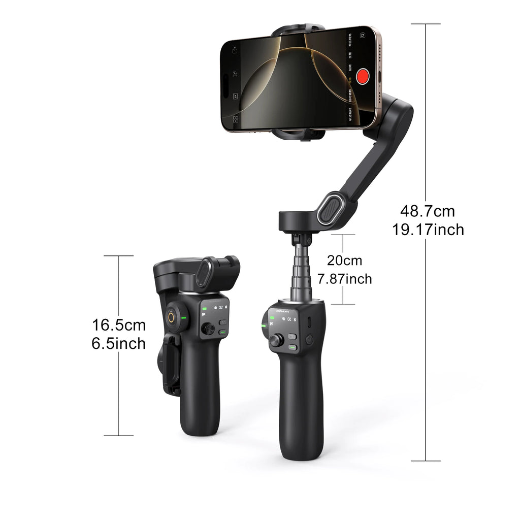 Estabilizador Gimbal AOCHUAN Smart V8 3 Ejes con Trípode