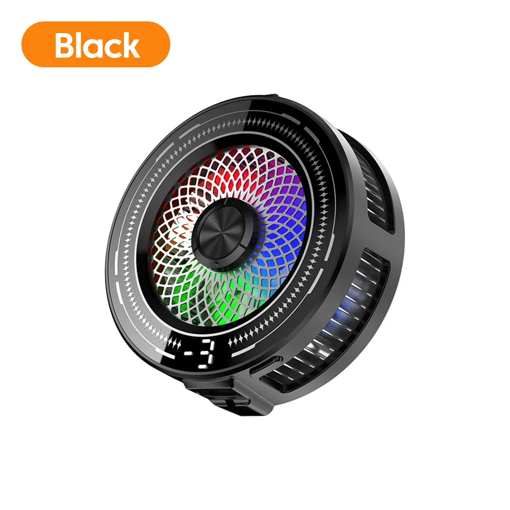 15W Magnetic Clip-on Semiconductor Phone Cooler With Digital Display Light Three-speed Adjustable AI Mobile Ice Cooling Radiator