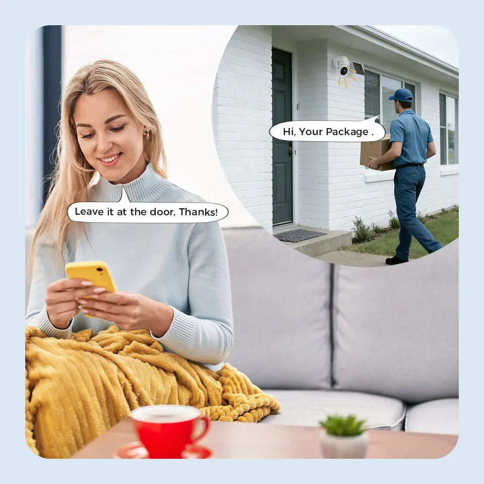 Woolink Solar Security Camera Wireless WiFi Outdoor