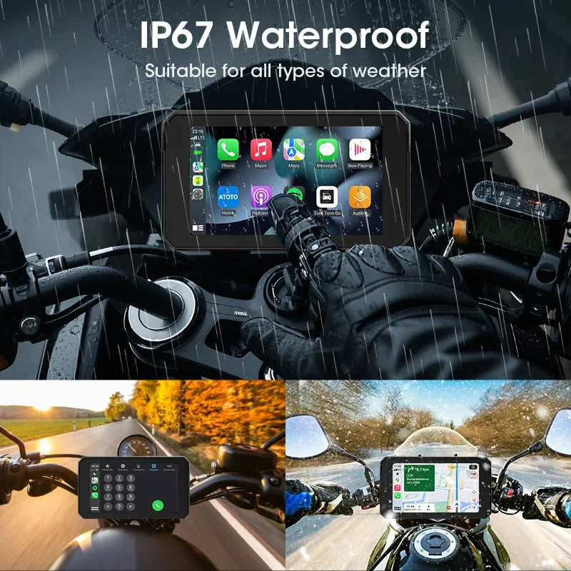 Écran portable Carplay & Android Auto 5" pour Moto
