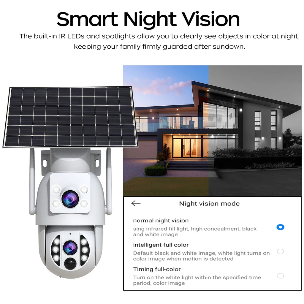 JOOAN 4K Solar Security Camera Wireless Outdoor