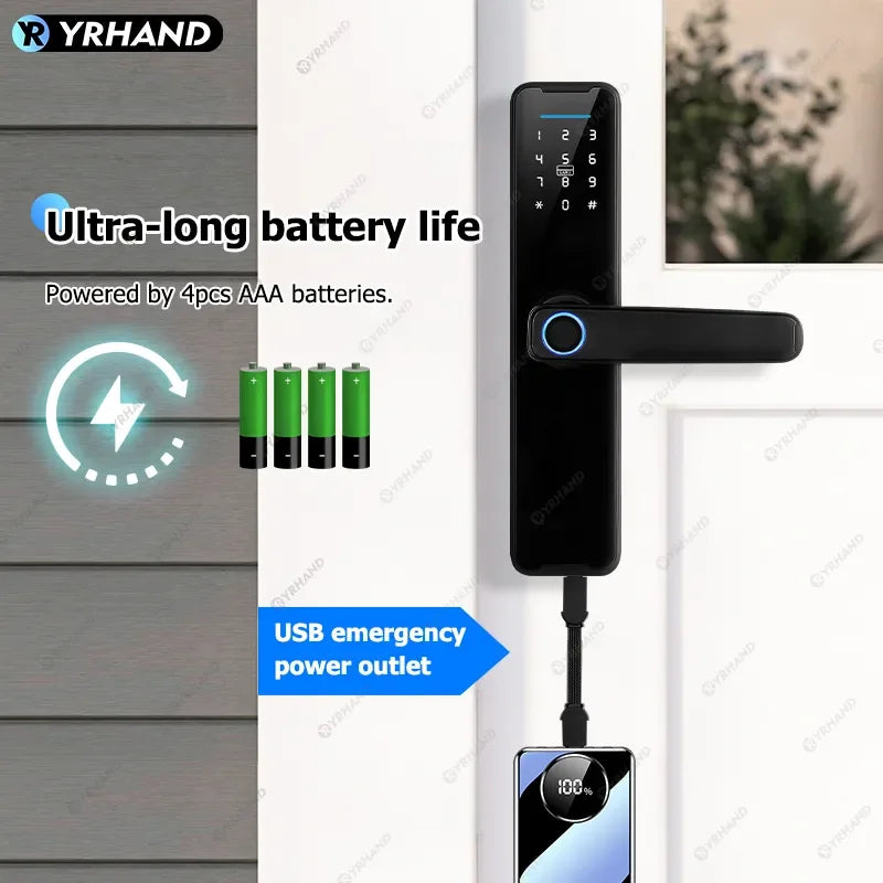 YRHAND Cerradura Inteligente Biometric Smart Lock
