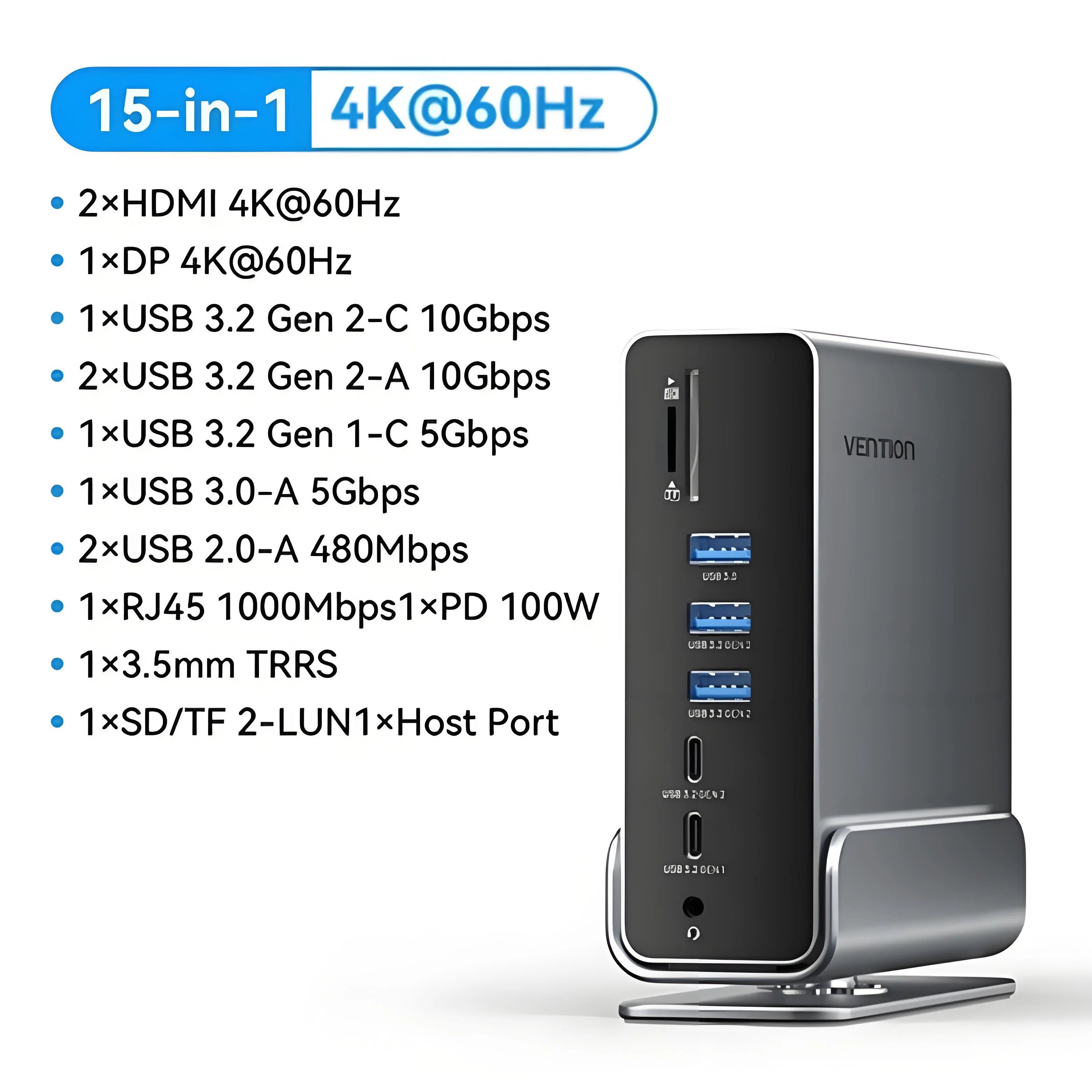 Docking Stations Vention 15-in-1