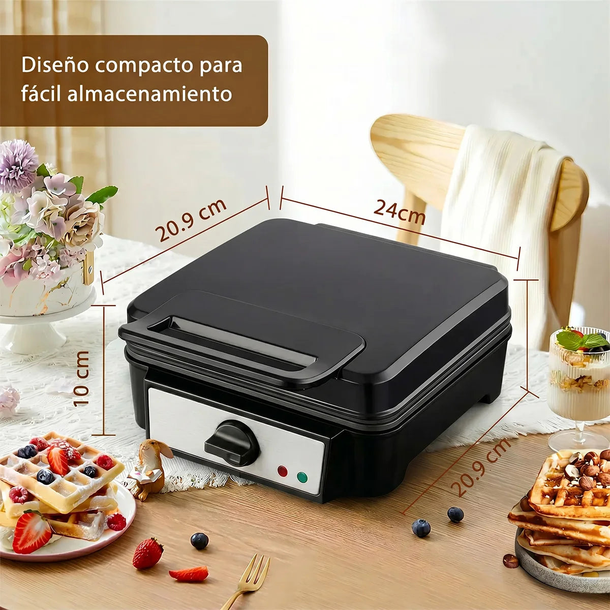 Mini Wafflera Eléctrica
