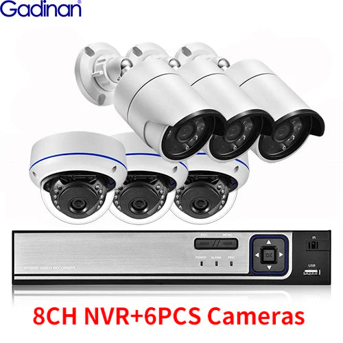 Gadinan Sistema de Videovigilancia 8MP 4K POE