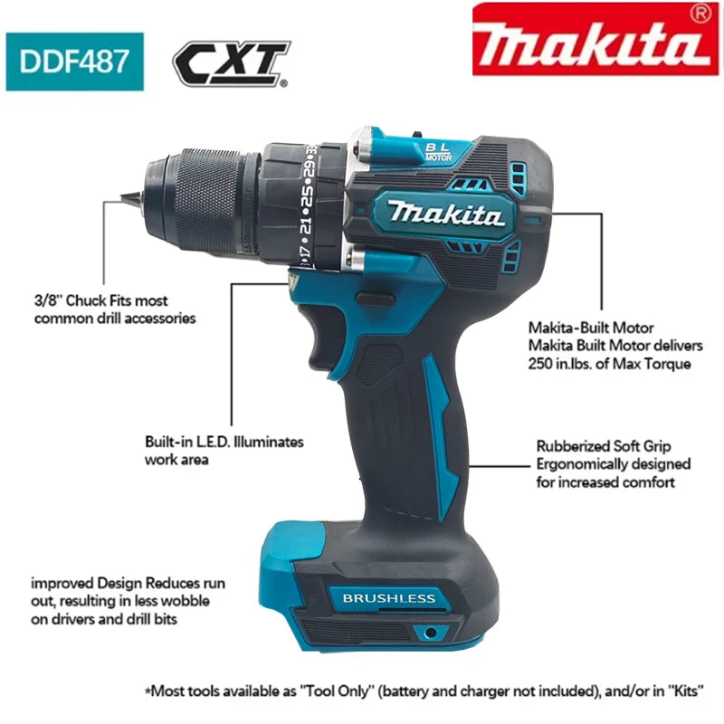 Taladro Atornillador de Impacto Makita DDF487