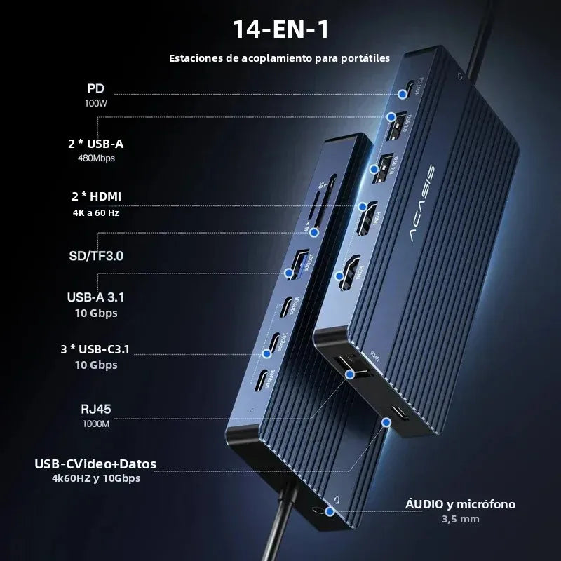 Docking Stations Acasis 14-in-1