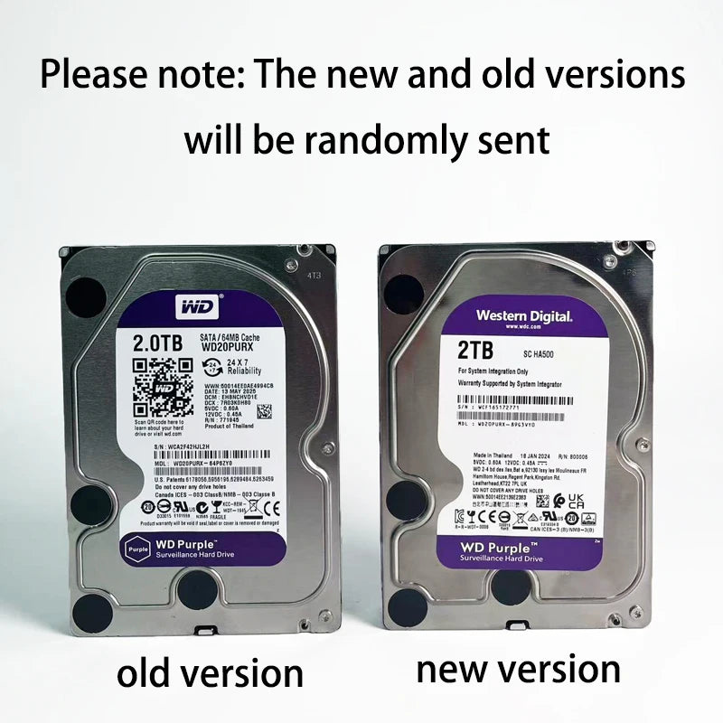 Disco Duro WD Purple Alta Fiabilidad para Cámaras de Seguridad