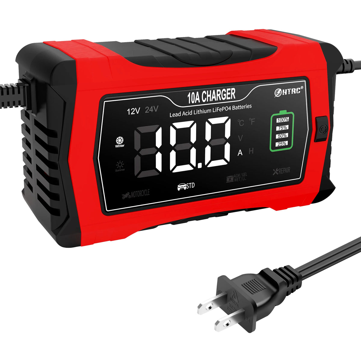Cargador para Batería de Auto HTRC 12v