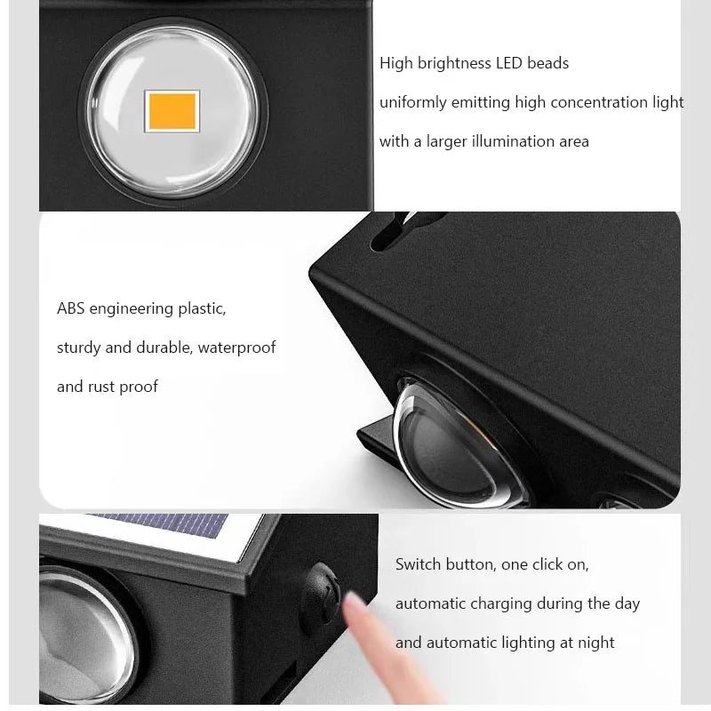 Lámpara LED cálida solar para exterior