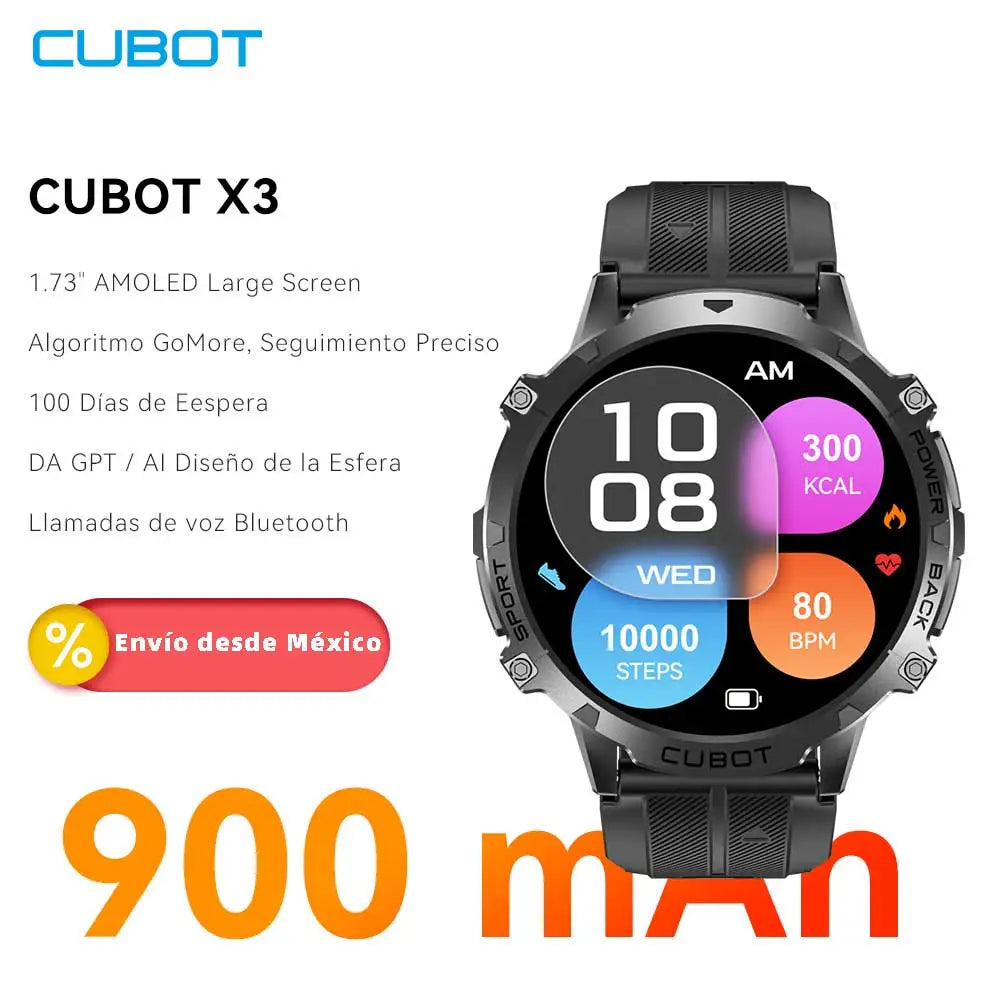 Reloj inteligente Cubot X3 para hombres