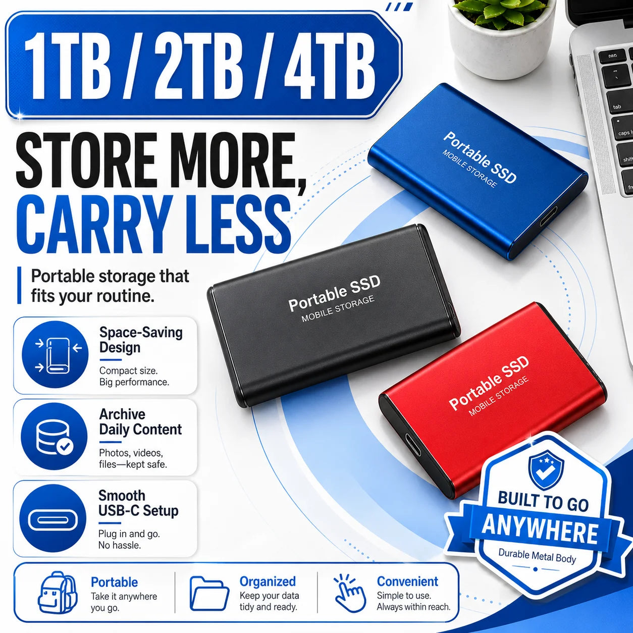 Disco duro 6TB Portable SSD Mini Size