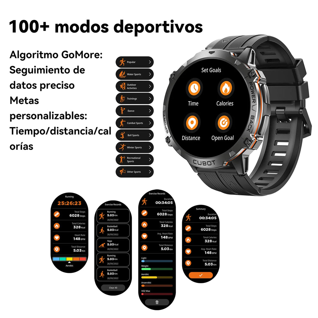 Reloj inteligente Cubot X3 para hombres