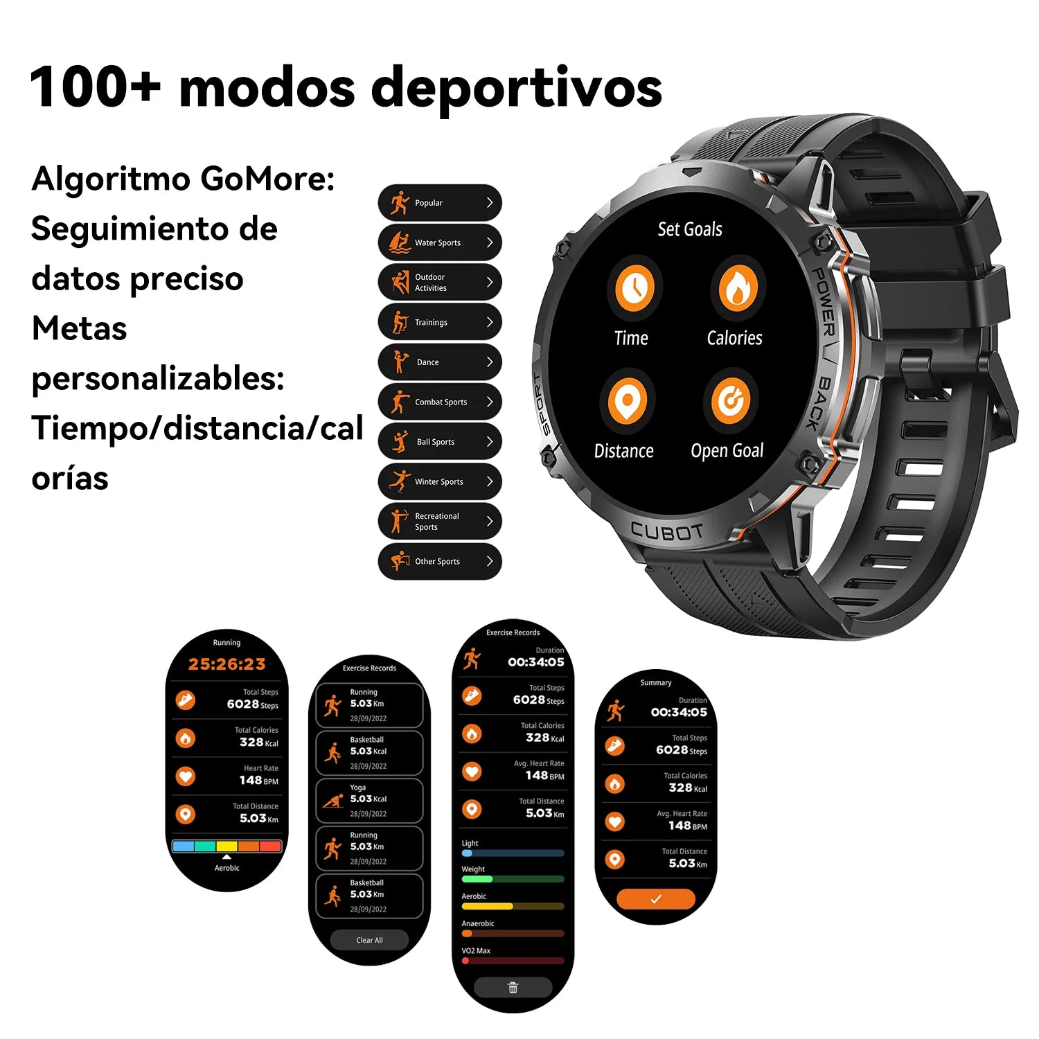 Reloj inteligente Cubot X3 para hombres
