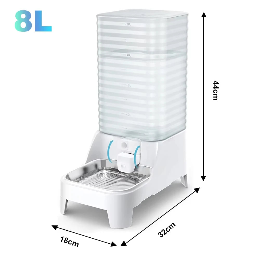Furpipi 8L Capacity Automatic Pet Feeder & Water Dispenser