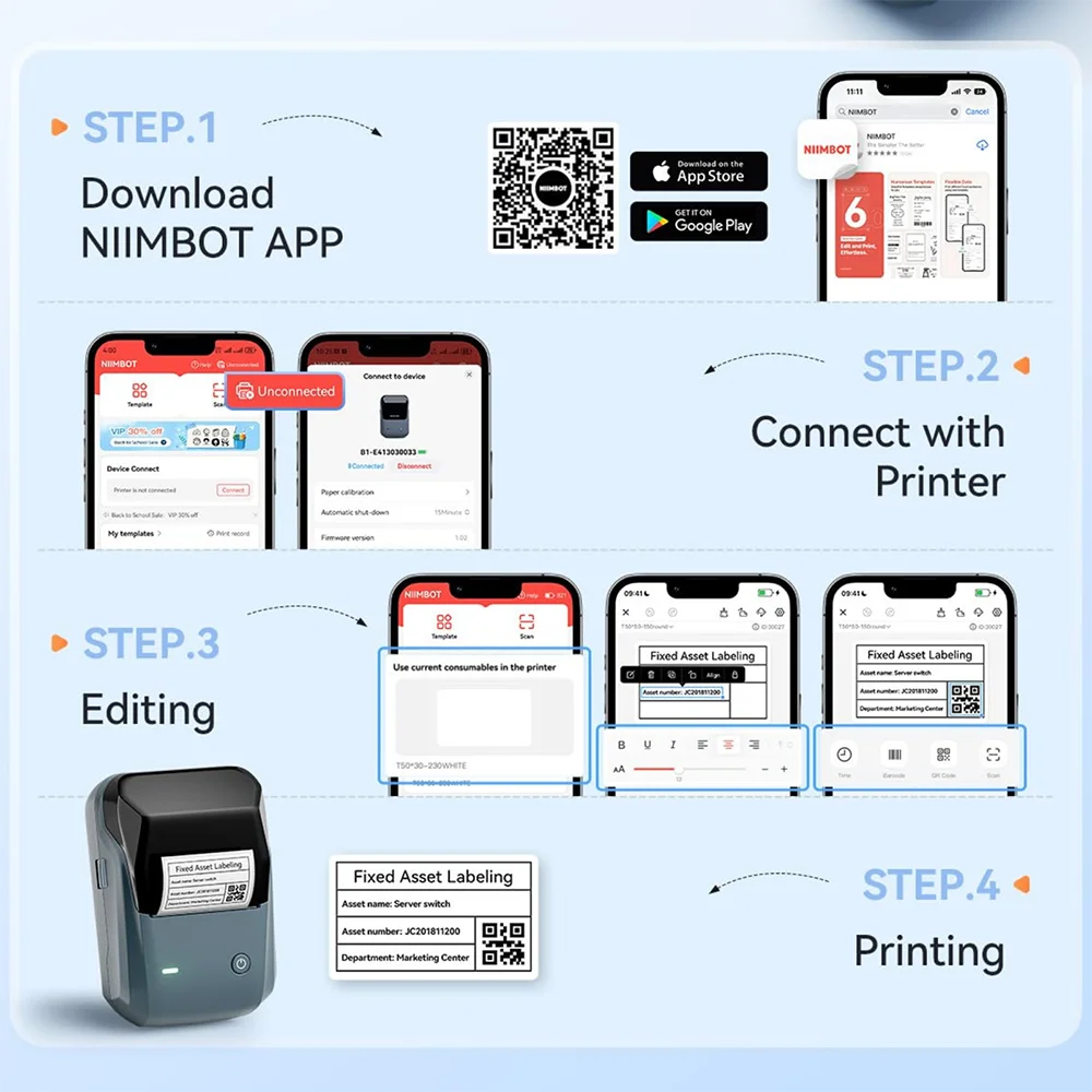 Impresora termica NIIMBOT B1 Portable