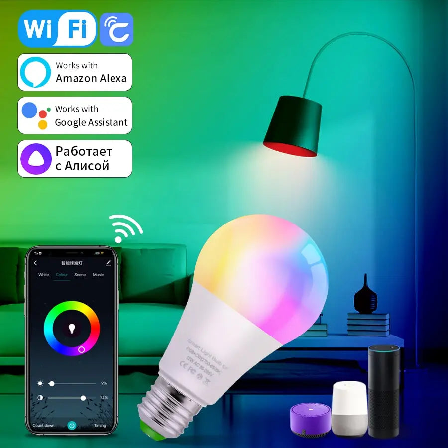 Cozylife WiFi Smart Bulb E27 Led Lights Bulbs RGB